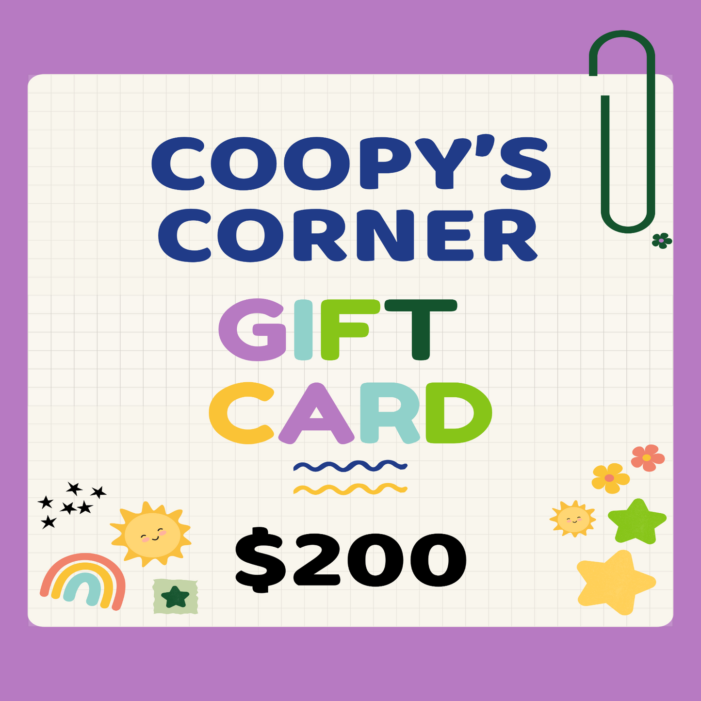 Coopy's Corner Gift Card