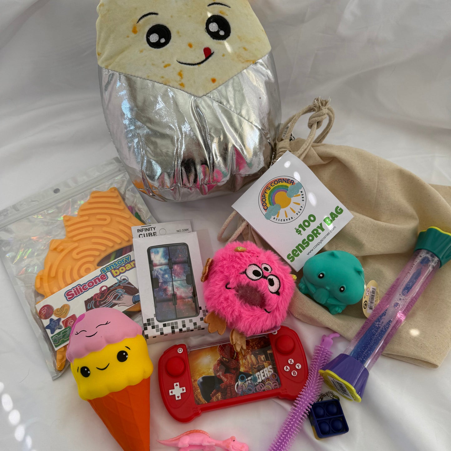 Ultimate Sensory Bag – 11 Calming and Fidget Toys Inside!