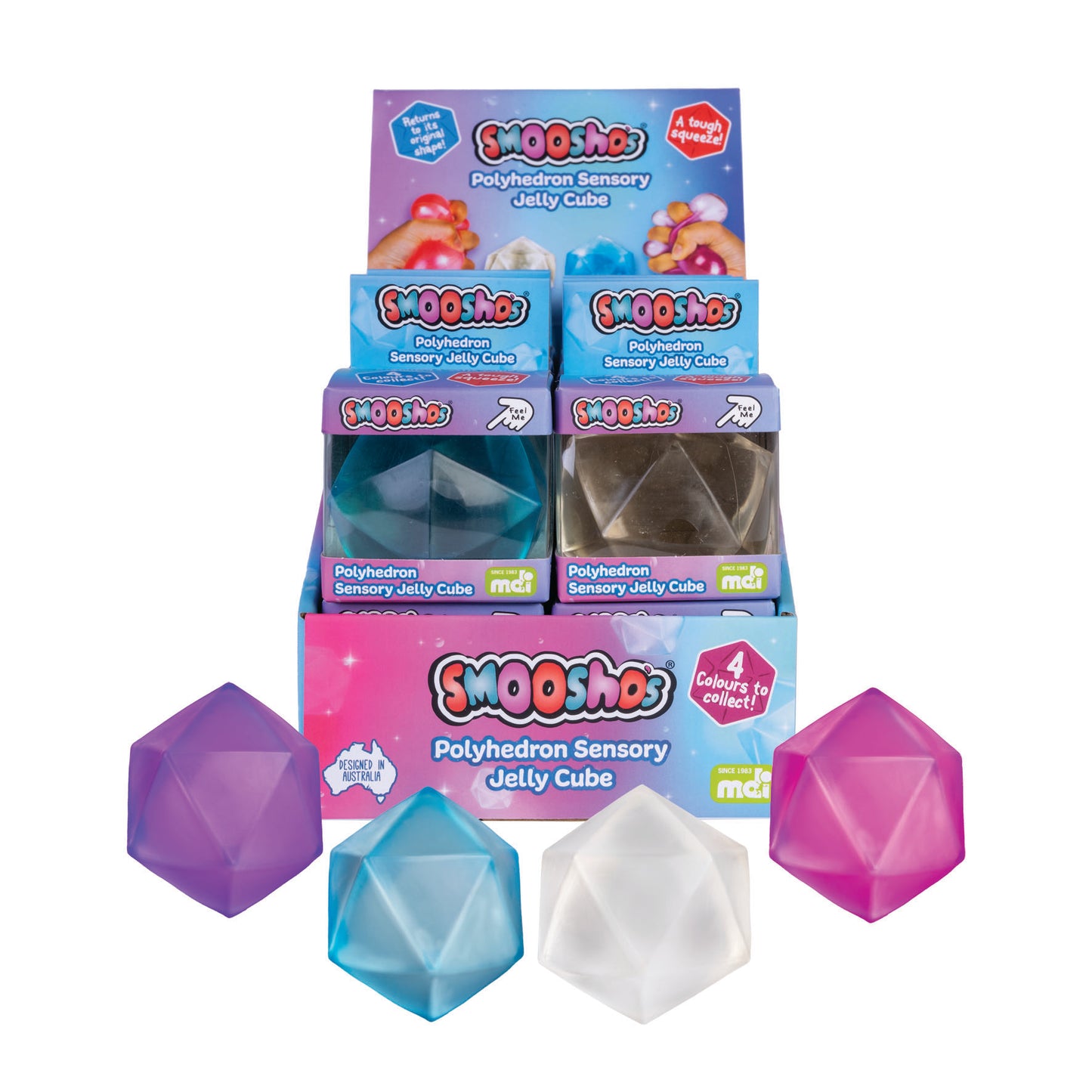 Smoosho's Polyhedron Jelly Cube – Stretchy & Satisfying Squishy Toy